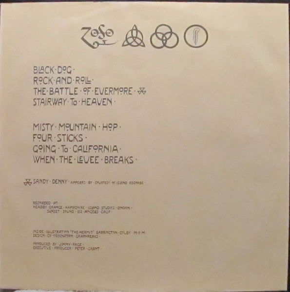 Led Zeppelin – Untitled LP vinyl record, image 5 of 7