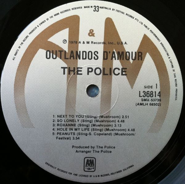 The Police – Outlandos D'Amour LP vinyl record, image 3 of 4
