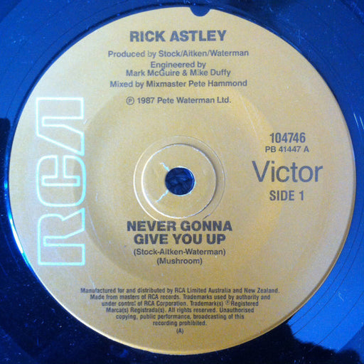 Rick Astley – Never Gonna Give You Up