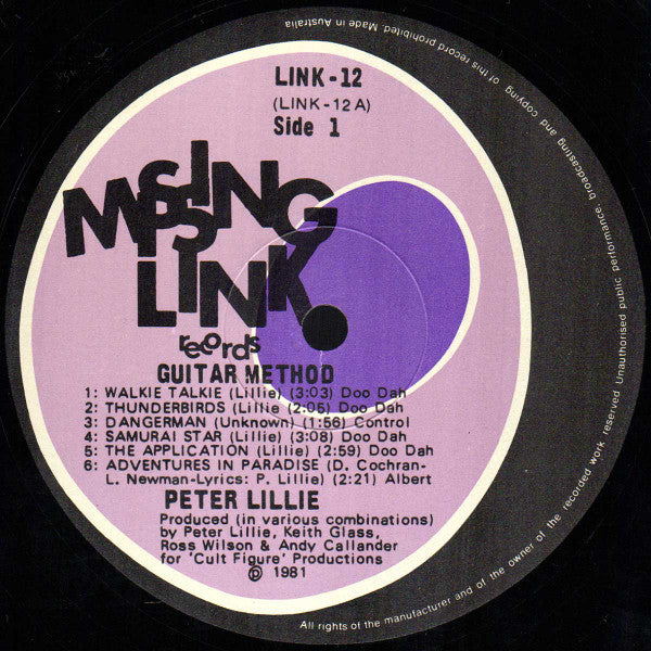 Peter Lillie – Peter Lillie's Guitar Method LP vinyl record, image 3 of 4