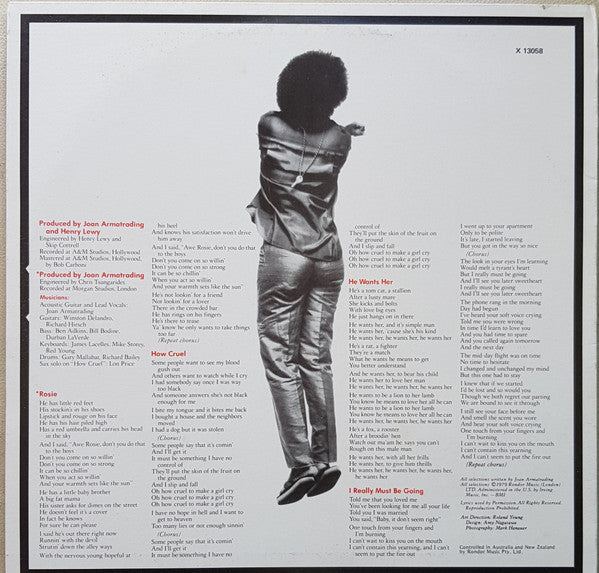 Joan Armatrading – How Cruel 12" vinyl record, image 2 of 4