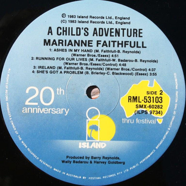 Marianne Faithfull – A Childs Adventure LP vinyl record, image 4 of 4