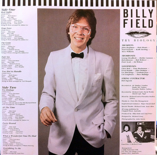 Billy Field – Try Biology LP vinyl record, image 4 of 8