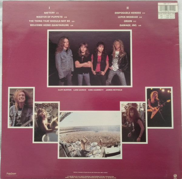 Metallica – Master Of Puppets LP vinyl record, image 2 of 6