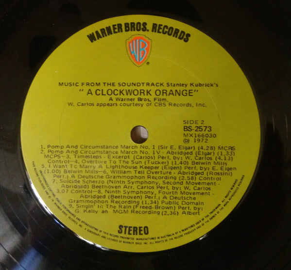 Various – Stanley Kubrick's A Clockwork Orange LP vinyl record, image 3 of 4