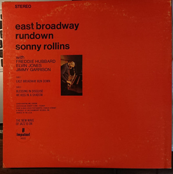 Sonny Rollins – East Broadway Run Down LP vinyl record, image 4 of 6