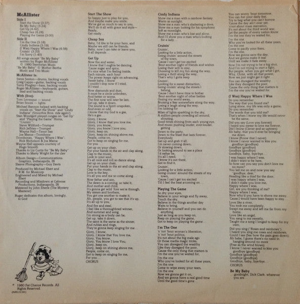 McAllister – McAllister LP vinyl record, image 5 of 7