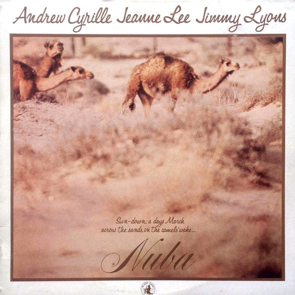 Andrew Cyrille, Jeanne Lee, Jimmy Lyons – Nuba LP vinyl record, image 1 of 4