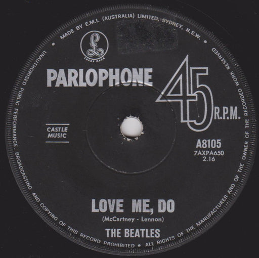 The Beatles – Love Me, Do 7" vinyl record, image 1 of 2