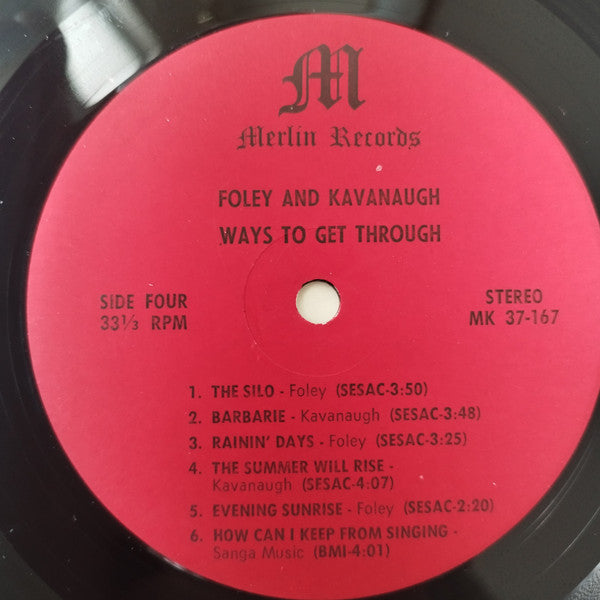John Foley, John F. Kavanaugh – Ways To Get Through (2xLP) LP vinyl record, image 10 of 10
