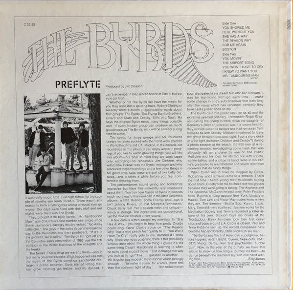 The Byrds – Preflyte LP vinyl record, image 2 of 4