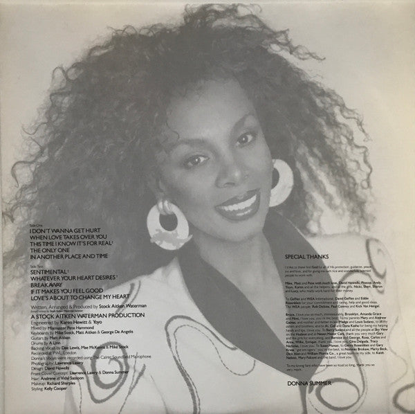 Donna Summer – Another Place And Time LP vinyl record, image 3 of 6