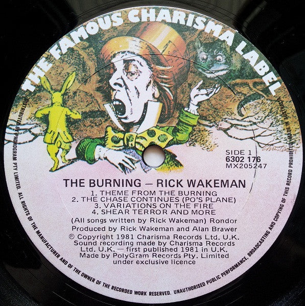 Rick Wakeman – The Burning (Soundtrack Music From The Film) LP vinyl record, image 3 of 4
