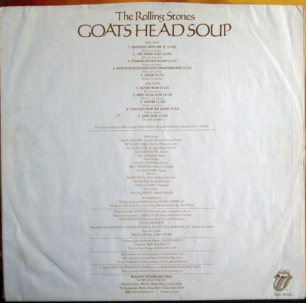 The Rolling Stones – Goats Head Soup LP vinyl record, image 6 of 10