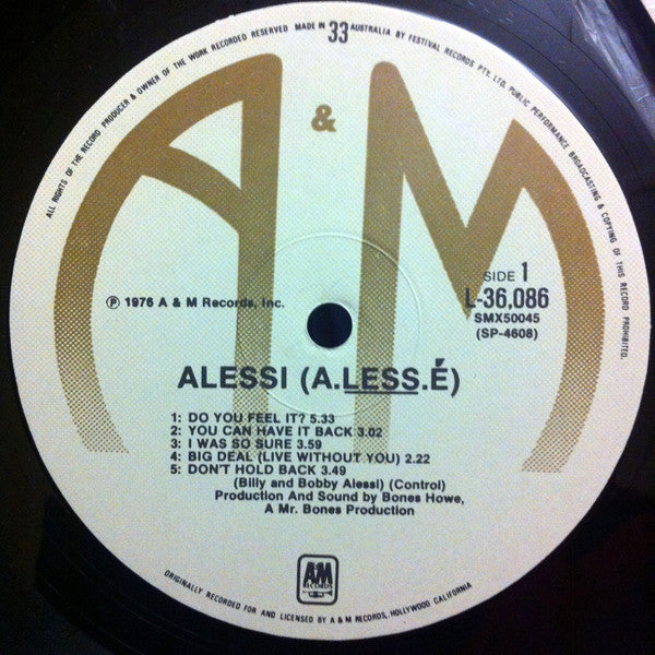 Alessi – Alessi LP vinyl record, image 4 of 5