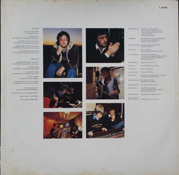 Gerry Rafferty – Night Owl LP vinyl record, image 6 of 6