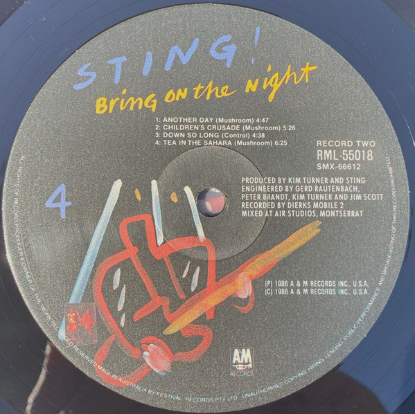 Sting – Bring On The Night (2xLP) LP vinyl record, image 8 of 8