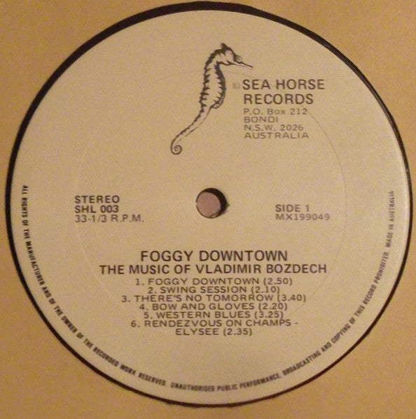 Vladimir Bozdech – Foggy Downtown LP vinyl record, image 3 of 4