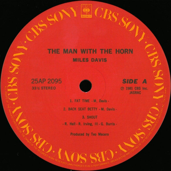 Miles Davis – The Man With The Horn LP vinyl record, image 6 of 7