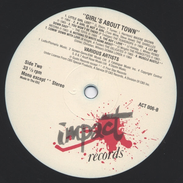 Various – Girls About Town LP vinyl record, image 3 of 4