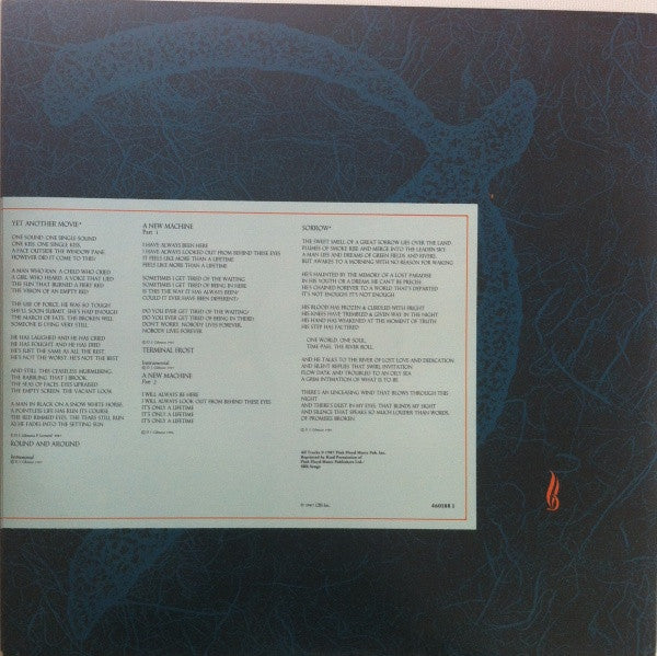 Pink Floyd – A Momentary Lapse Of Reason LP vinyl record, image 8 of 8