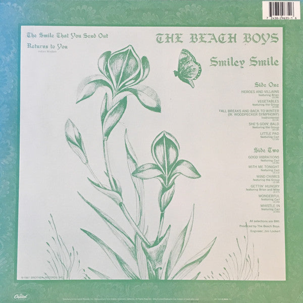 The Beach Boys – Smiley Smile LP vinyl record, image 2 of 3