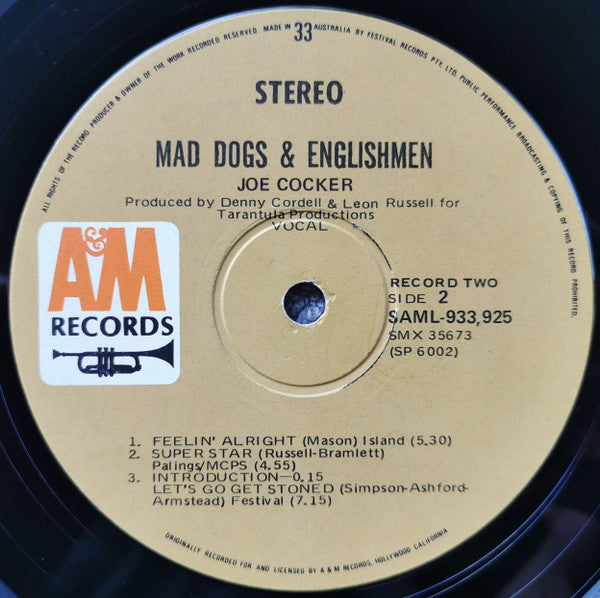 Joe Cocker – Mad Dogs & Englishmen (2xLP) LP vinyl record, image 4 of 6