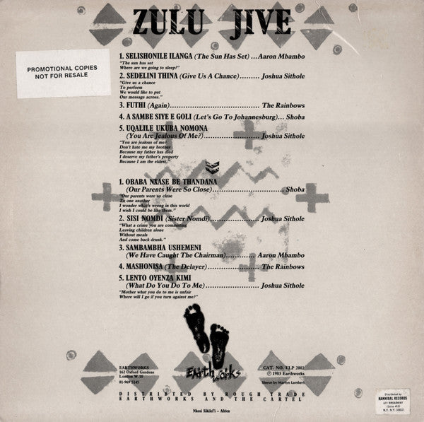 Various – Zulu Jive / Umbaqanga LP vinyl record, image 2 of 4