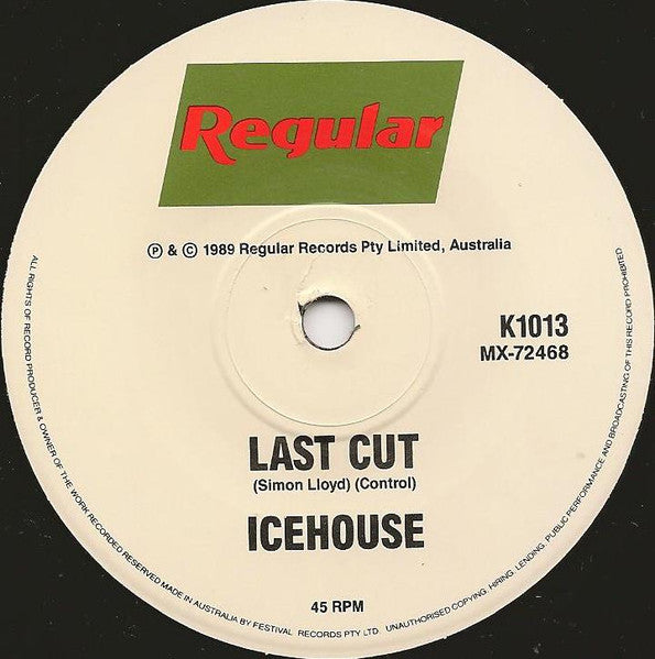 Icehouse – Touch The Fire 7" vinyl record, image 4 of 4