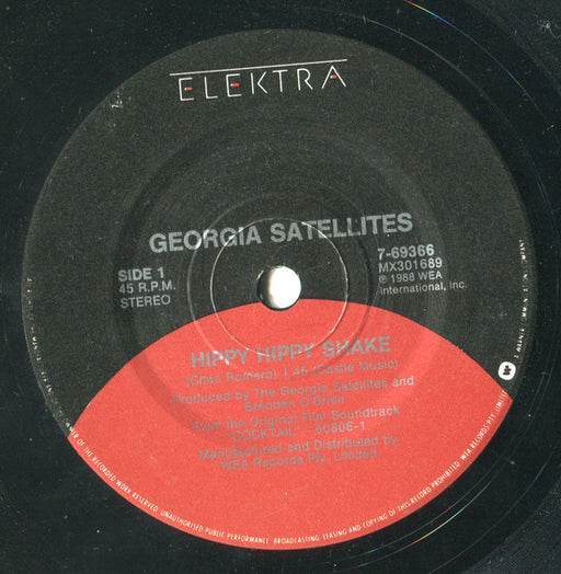 The Georgia Satellites – Hippy Hippy Shake 7" vinyl record, image 1 of 4
