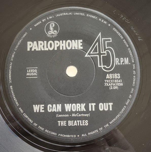 The Beatles – We Can Work It Out / Day Tripper 7" vinyl record, image 1 of 3