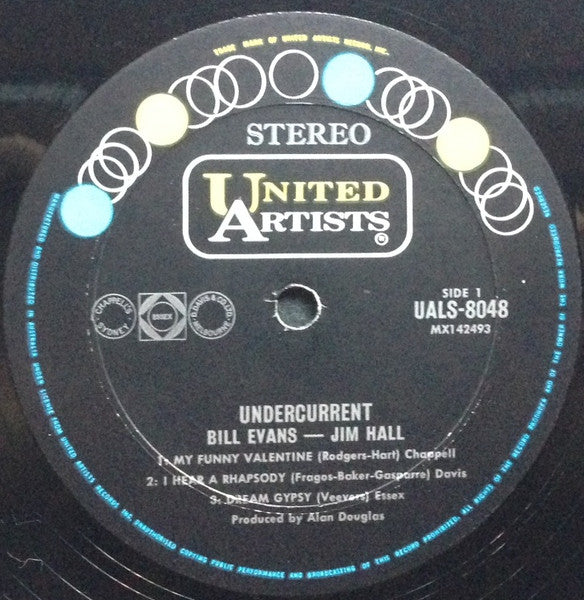Bill Evans, Jim Hall – Undercurrent LP vinyl record, image 3 of 4