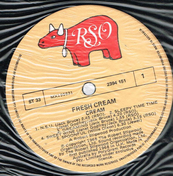 Cream – Fresh Cream LP vinyl record, image 3 of 3