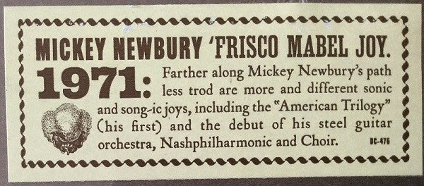 Mickey Newbury – 'Frisco Mabel Joy LP vinyl record, image 7 of 7