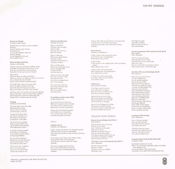 Ludwig van Beethoven, Dietrich Fischer-Dieskau, Jörg Demus – An Die Ferne Geliebte, Lieder LP vinyl record, image 6 of 7