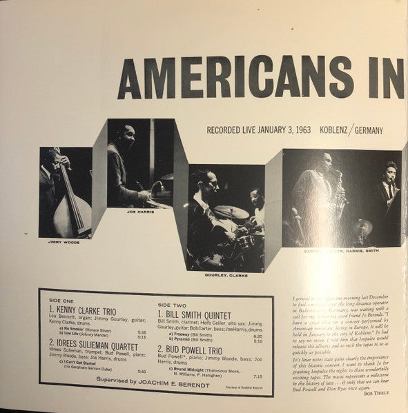 Various – Americans In Europe, Vol.1 LP vinyl record, image 3 of 6