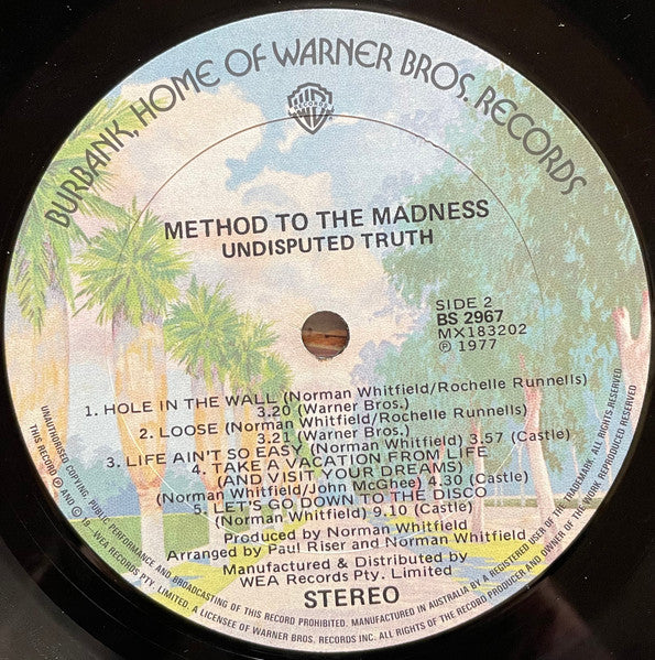 The Undisputed Truth – Method To The Madness LP vinyl record, image 4 of 4