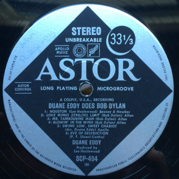 Duane Eddy – Duane Eddy Does Bob Dylan LP vinyl record, image 4 of 4