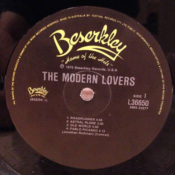 The Modern Lovers – The Modern Lovers LP vinyl record, image 4 of 5