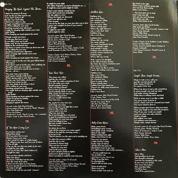 John David Souther – Black Rose LP vinyl record, image 2 of 6