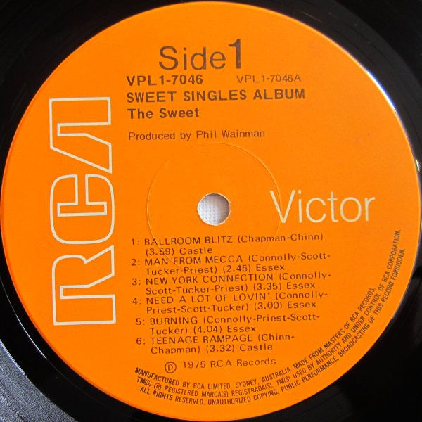The Sweet – Sweet Singles Album LP vinyl record, image 3 of 4