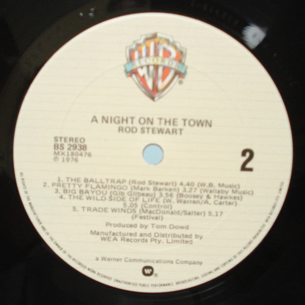 Rod Stewart – A Night On The Town LP vinyl record, image 4 of 4