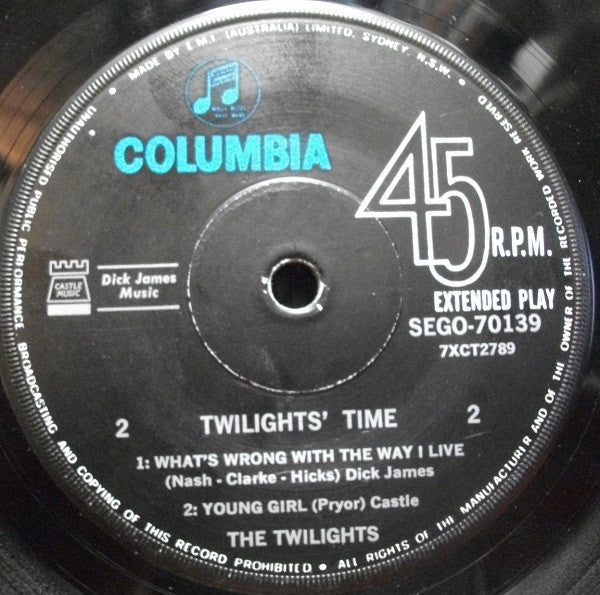 The Twilights – Twilights' Time 7" vinyl record, image 4 of 4