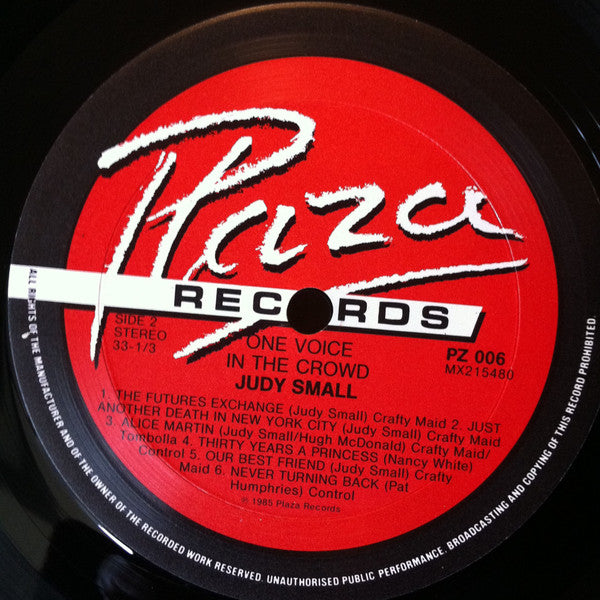 Judy Small – One Voice In The Crowd LP vinyl record, image 8 of 8