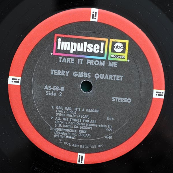 Terry Gibbs Quartet – Take It From Me LP vinyl record, image 5 of 5