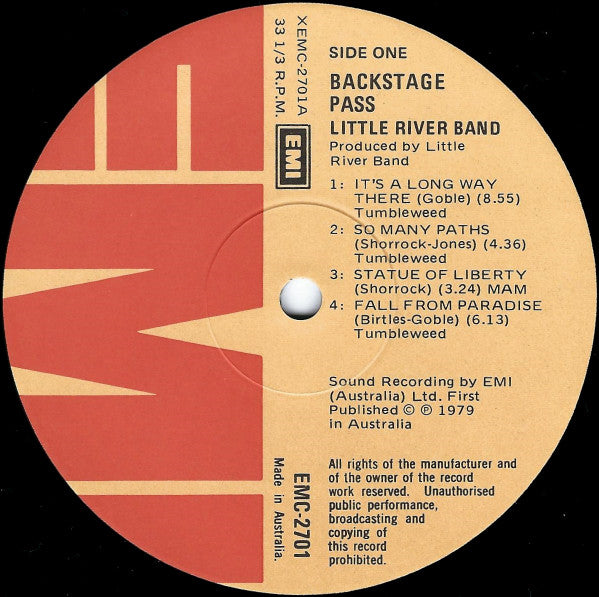 Little River Band – Backstage Pass Live LP vinyl record, image 3 of 6