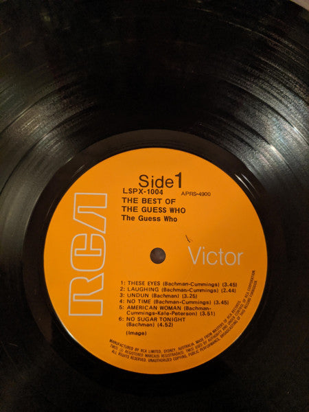 The Guess Who – The Best Of The Guess Who LP vinyl record, image 4 of 4