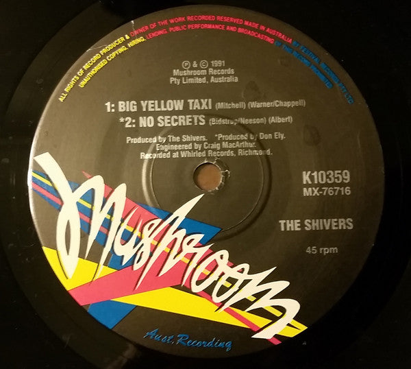 The Shivers – Downtown Sister (Town Is Gone) 7" vinyl record, image 4 of 4