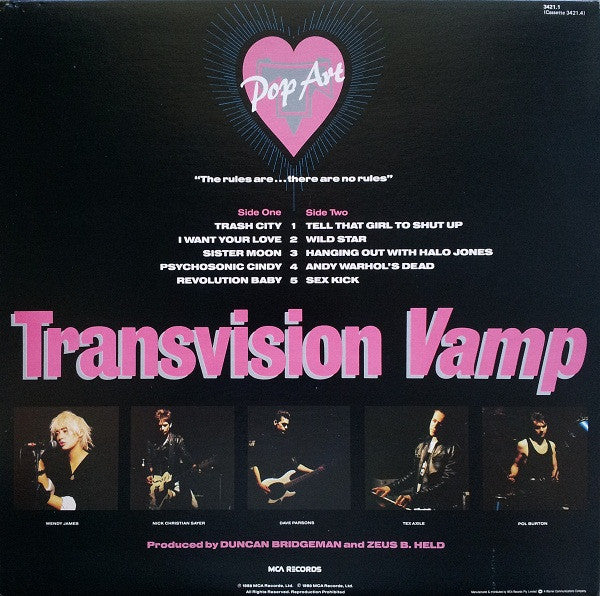 Transvision Vamp – Pop Art LP vinyl record, image 2 of 6
