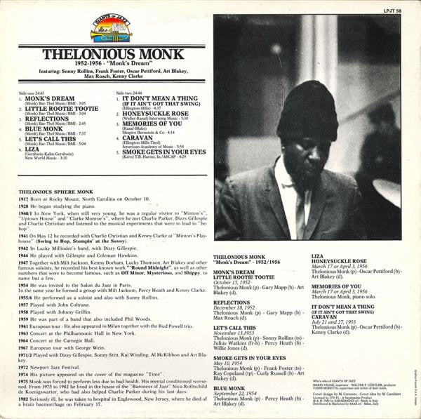 Thelonious Monk – Monk's Dream LP vinyl record, image 2 of 4